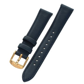 Skórzany pasek do zegarka Fossil ES5405 w kolorze niebieskim. Szerokość mocowania 16 mm, prosty koniec – pasuje także do innych zegarków o szerokości 16 mm z prostym zakończeniem paska. Idealny do wymiany i 11.jpg